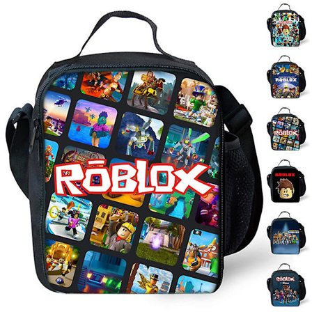 Roblox Print Børns Madkasse til Børn Isoleret Madkasse Skole Picnic Crossbody Termisk Taske til Drenge Piger