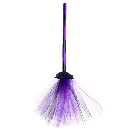 Halloween Dekoration Heks Flyvende Kost Party Galla Magiker Kostume Rekvisitter Udklædningskost