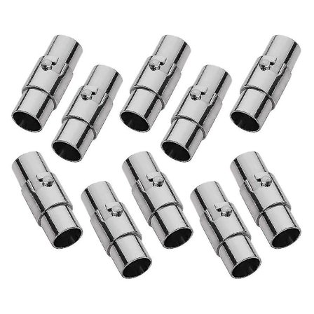 10 stk. magnetiske smykkelås ArmbåndslåserKompatibel med lær Halskjede Armbånd Snor EndestykkerKompatibel med smykkelaging