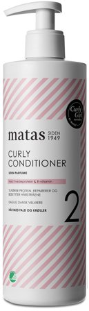 3 for 2 - Matas Striber Curly Conditioner Uden Parfume 500 ml, Hår, Shampoo & Hårpleje, Balsam