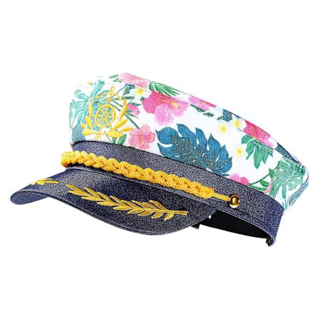Soimiss nautisk stil hatt justerbar kapteinshatt nautisk yacht hatt brodert marinefest hatt nautisk tema hatt (bildet)