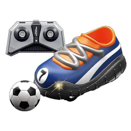 Fjernstyrt fotballbil Fotballsko Form Rc Med Blinkende Led Playset For Småbarn 3+