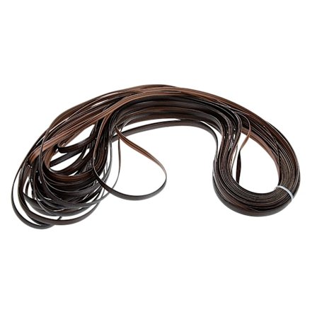 1 rull med plast rottingmateriale DIY rottingstol reparasjonsmateriale (3200X0.8cm, brun)