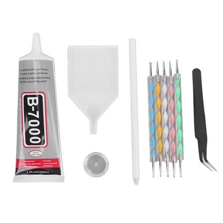 DIY-verktyg för strass smycken B7000 limfack krita penna strass hantverk verktyg för smyckestillverkning