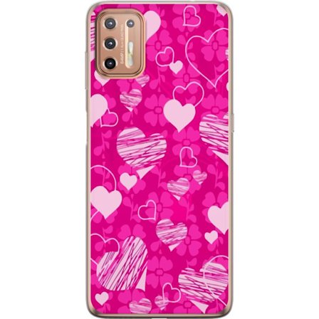 Yhteensopiva Puhelinkuori Motorola Motorola Moto G9 Plus PopSydänKuviointi