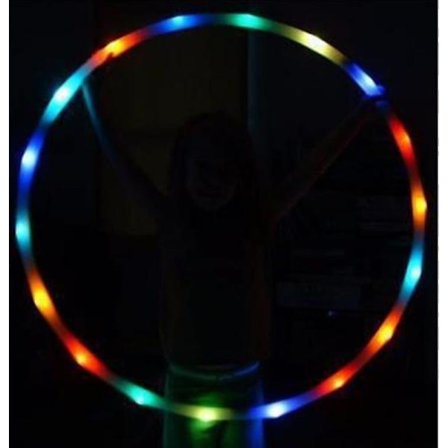 LED Farverig Hula Hoop, Lysskiftende Hoop Lysende LED Hoops Fo