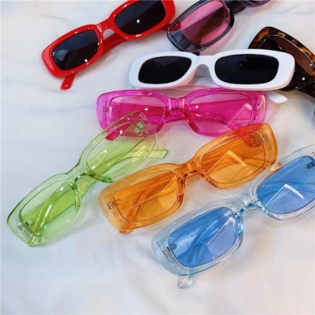 Women Small Rectangle Sunglasses Square Sunglasses UV400 Women Men Vintage Brand Designer Square Sun Glasses Shades Eyewear