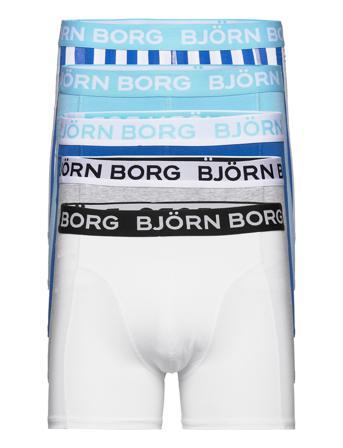 Essential Boxer 5P Boxershorts Hvid Björn Borg