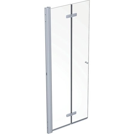 Contura Showerama Duschdörr silver/klarglas, vänster 80 cm, Badrum