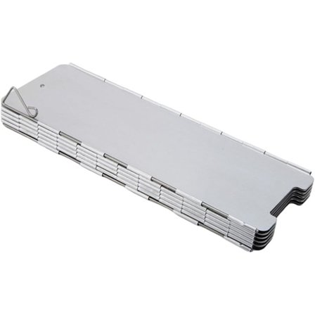 Utendørs camping komfyrhode komfyr vindskjerm ultralett aluminiumslegeringsverktøy sammenleggbar med låsespenne 10 deler monteringspose