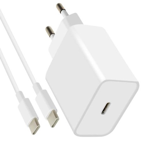 Laddare - MAYAXESS - iPhone 15/16 - 20W - USB-C - Snabbladdning