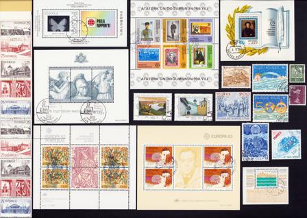 Europæiske lande - Frimærkepakke - Stemplet