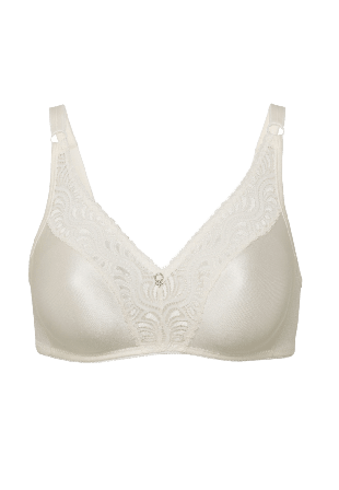 Swegmark Glitter Formpressad Mjuk-bh Bh Dam Vit 8085A