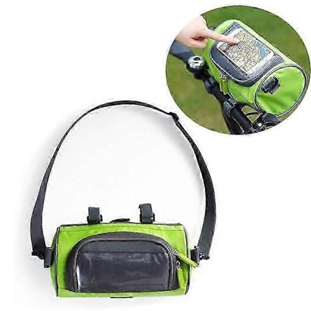 2-i-1 Sykkelveske Styre Telefonholder Vanntett Mobiltelefon Kartveske