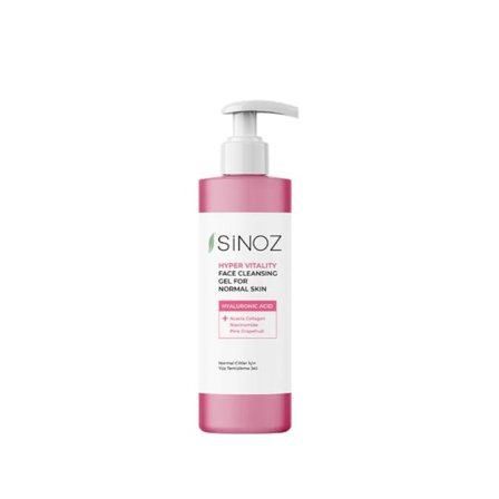 Sinoz - Hyper Vitality ansiktsrengöringsgel för normal hud, 200ml - Ansiktsrengöringsgel för daglig användning