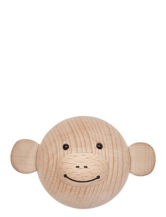 Mini Hook - Monkey Home Storage Hooks & Knobs Beige OYOY Living Design