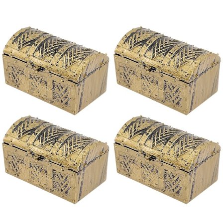 8 st Piratskattkistor Mini Vintage Pirat Smyckesförvaringslåda Piratfesttillbehör