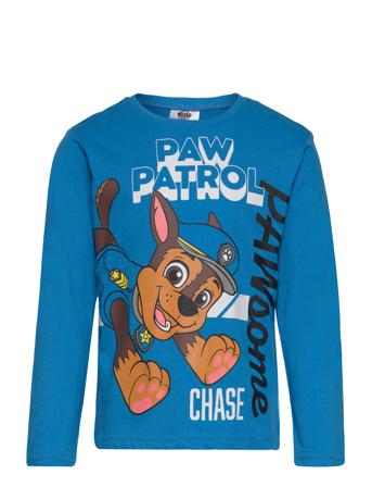 T-Shirt Ml T-shirts Long-sleeved T-shirts Blå Paw Patrol*Betinget Tilbud