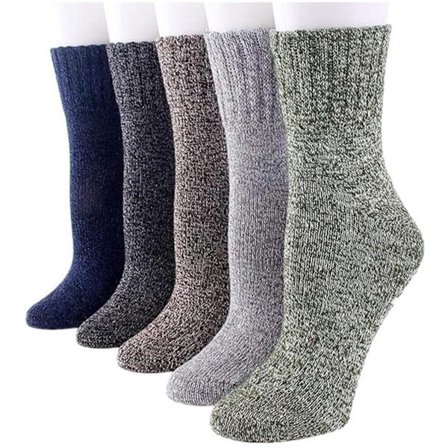 Hussokker, vintersokker, 5 par, hjemmesokker, hussokker dame og herre, varmesokker, fleecesokker, tykke sokker, tøffelsokker, varme sokker