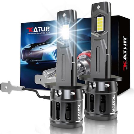 2x Tehokas H1 LED -ajovalopolttimo 1:1 Minikokoinen ajovalaisin 20000LM 6000K Autolamput Erittäin kirkkaat Plug and Play -auton ajovalopolttimot