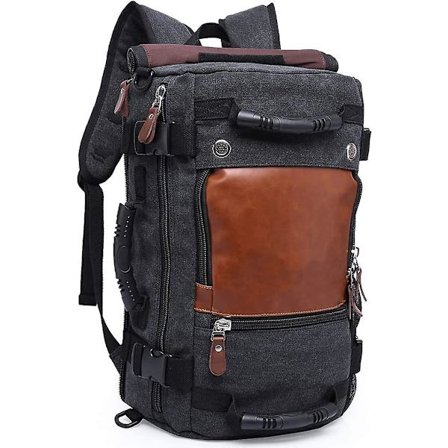 kaka travel Laptop ryggsäck, canvas ryggsäck duffel väska laptop weekendresa bärväska för män, herr canvas ryggsäck laptop ryggsäck passar 15.6' N