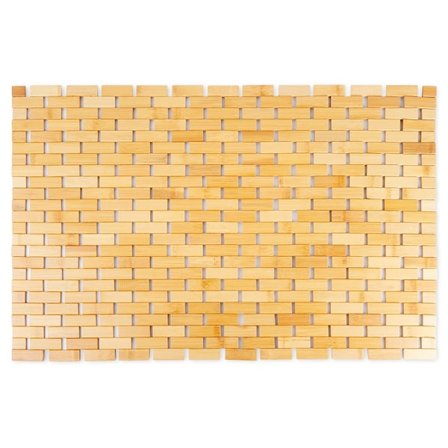 Liukumaton kylpyhuonematto bambu 80x50 cm