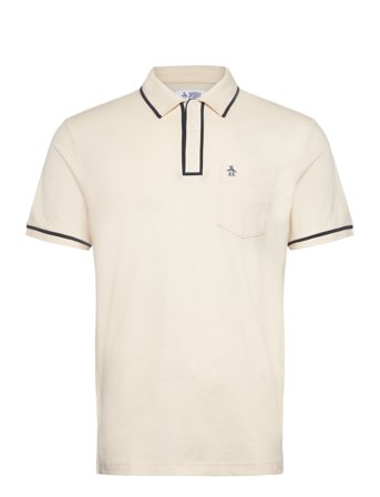 Original Penguin Earl Tncl Piq Sticke - Cream - XL
