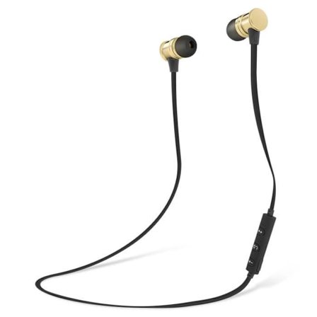 In-ear hörlurar - AVIZAR - Svart/Guld - Bluetooth - Autonomi 6h - Inbyggd mikrofon