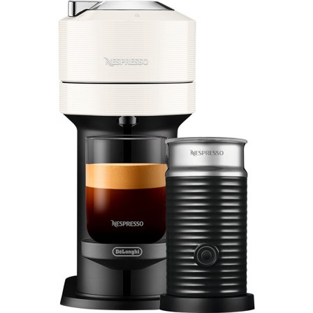 Nespresso Vertuo Next Value Pack kaffemaskin och mjölkskummare, vit | Kaffe > Kapselmaskiner | Bagaren och Kocken