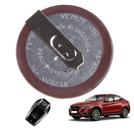 Original Vl2020 3v 20mah mynttype Oppladbar 90 graders filet litiumknappcellebatteri for bil for nøkkel