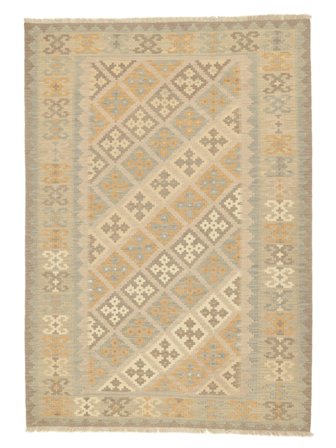 Orientalischer Hell Nomad Kelim Teppich 179X253 Orange/Braun Wolle, Persien