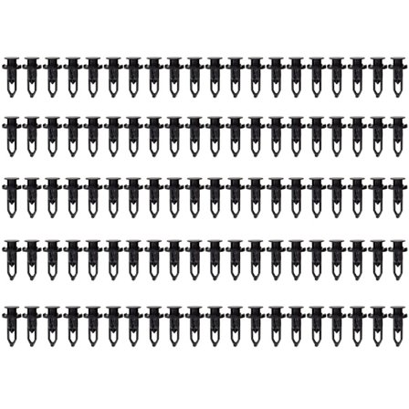 100 stk. Bilfeste Klips Bilfanger Bakdeksel Skjermforing Trykk-Type Feste Pin Nagle Bil Erstatningstilbehør