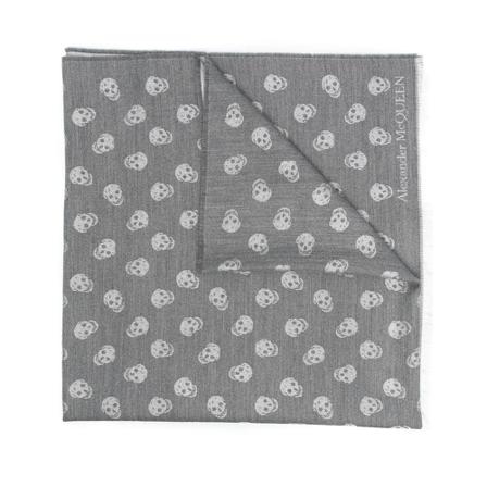 Alexander McQueen, Scarf Szary, Mężczyzna, Rozmiar: ONE Size