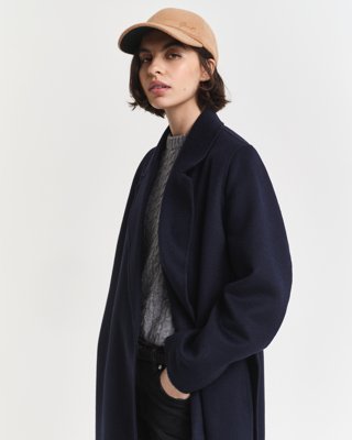 GANT - Melton caps til dame whiskey brown