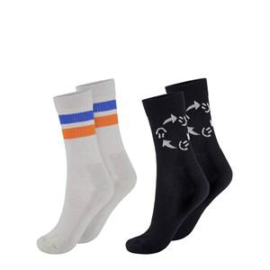 Molo 2-Pack Black Norman Socks 20-22 EU - Underwear - 20-22 EU - Black - Junge
