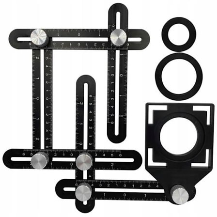 Borrmall - Inga märkningar - Multi-vinkel modell - Mätverktyg för kakel och trä