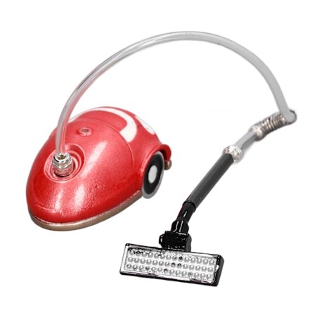 1:12 Dukkehus Støvsuger Miniature Støvsuger Model Hjemmeapparat Tilbehør Legetøj til Børn Rød