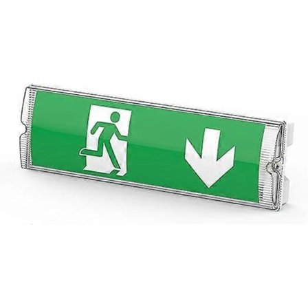 3W LED-hätäpoistumistiekyltti, itsetarkistus, legendasarja, ylläpidetty ja ei-ylläpidetty, katto- ja seinäasennus [Energialuokka G]