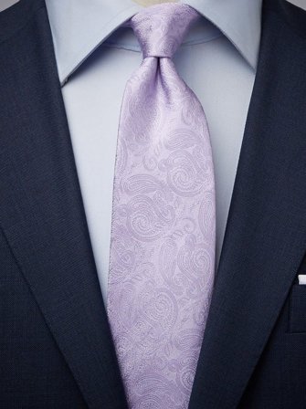 John Henric Men's Light Purple Tie Formal Size 8