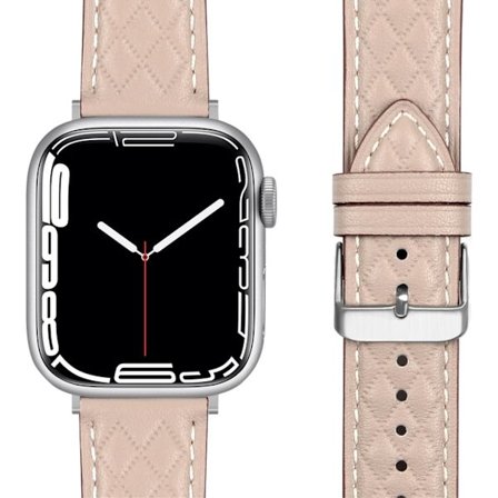 Apple Watch 38/40/41/42mm Leather Watch Strap - Rose Gold