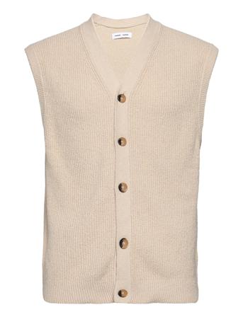 Scout Cardigan Vest 14332 Knitwear Knitted Vests Creme Samsøe Samsøe