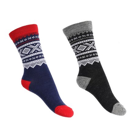 Marius Kids Kids Thin Wool Socks 2-pack Men everyday socks Multi-colored 21-23