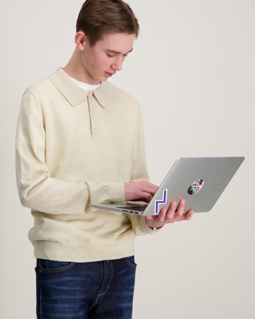 LMTD DANCY LS S THIN KNIT POLO Beige Pulls Garçon - Kids Brand Store