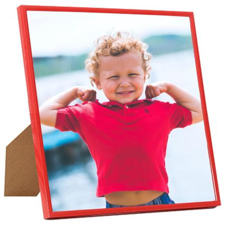 Vidaxl Fotoramar 5 St För Vägg Eller Bord Röd 30x30 Cm Mdf Röd