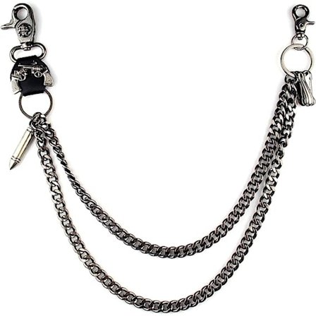 Unisex Punk Kæder til Bukser, Heavy Duty Bæltekæder Hip Hop Bukser