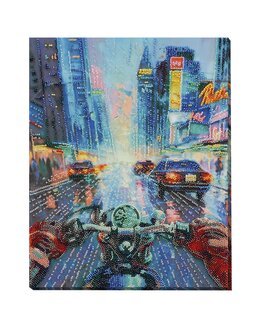 Helmikirjonta Moottoripyörä-Abris Art