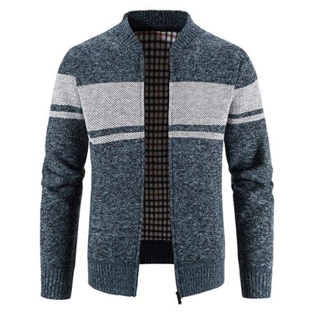 Män Med Fickor Coat Full Zip Jacka