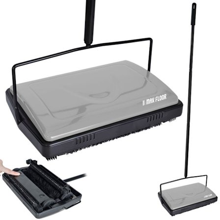 Mekanisk dammsugare med roterande borstar för alla golv