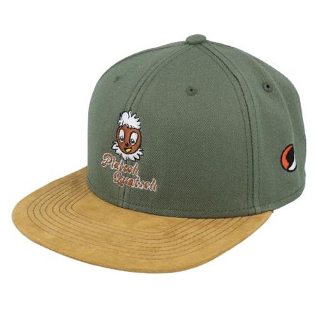 Unser Sandmännchen - Grønn snapback Caps - Pittiplatsch platsch Quatsch Sueede Olive Snapback @ Hatstore