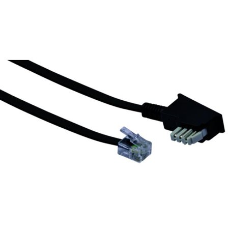SCHWAIGER TAE-Kabel TAE-N -> RJ11 6P4C 6m schwarz
